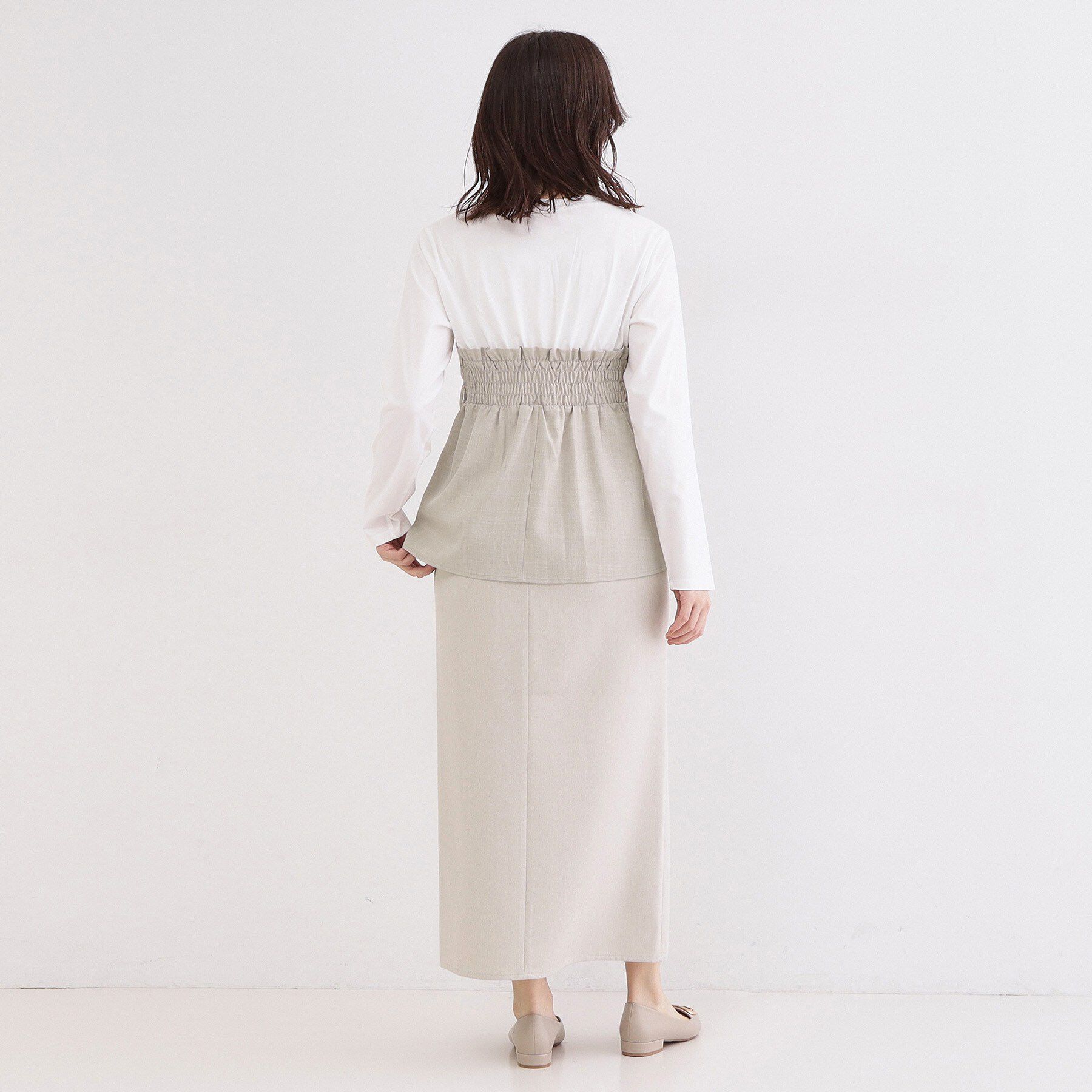 OPAQUE.CLIP「ビスチェドッキングカットソー【洗濯機OK】」|Tシャツ・カットソー|