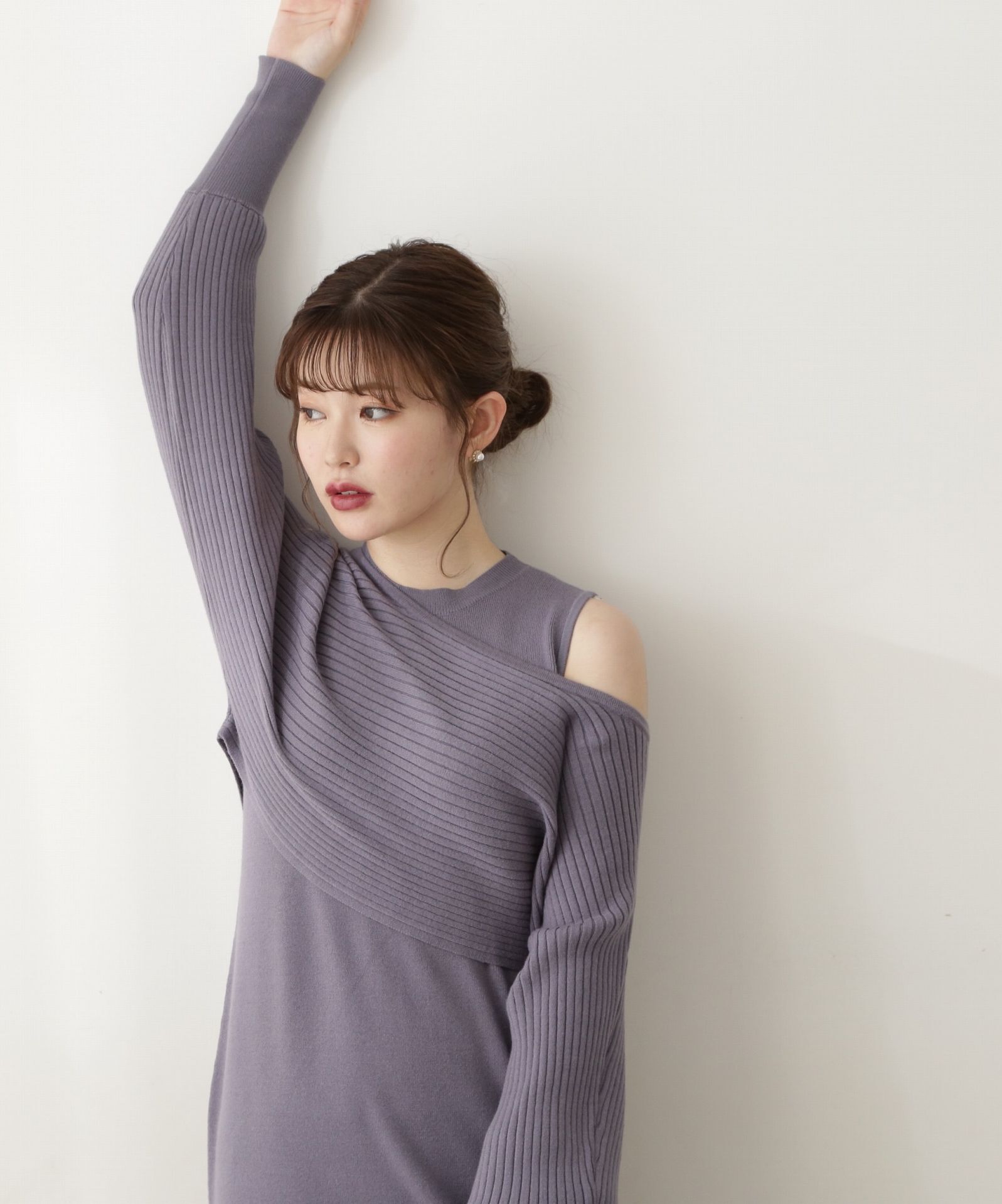 PROPORTION BODY DRESSING「ナローレイヤードニットワンピース」|ワンピース|