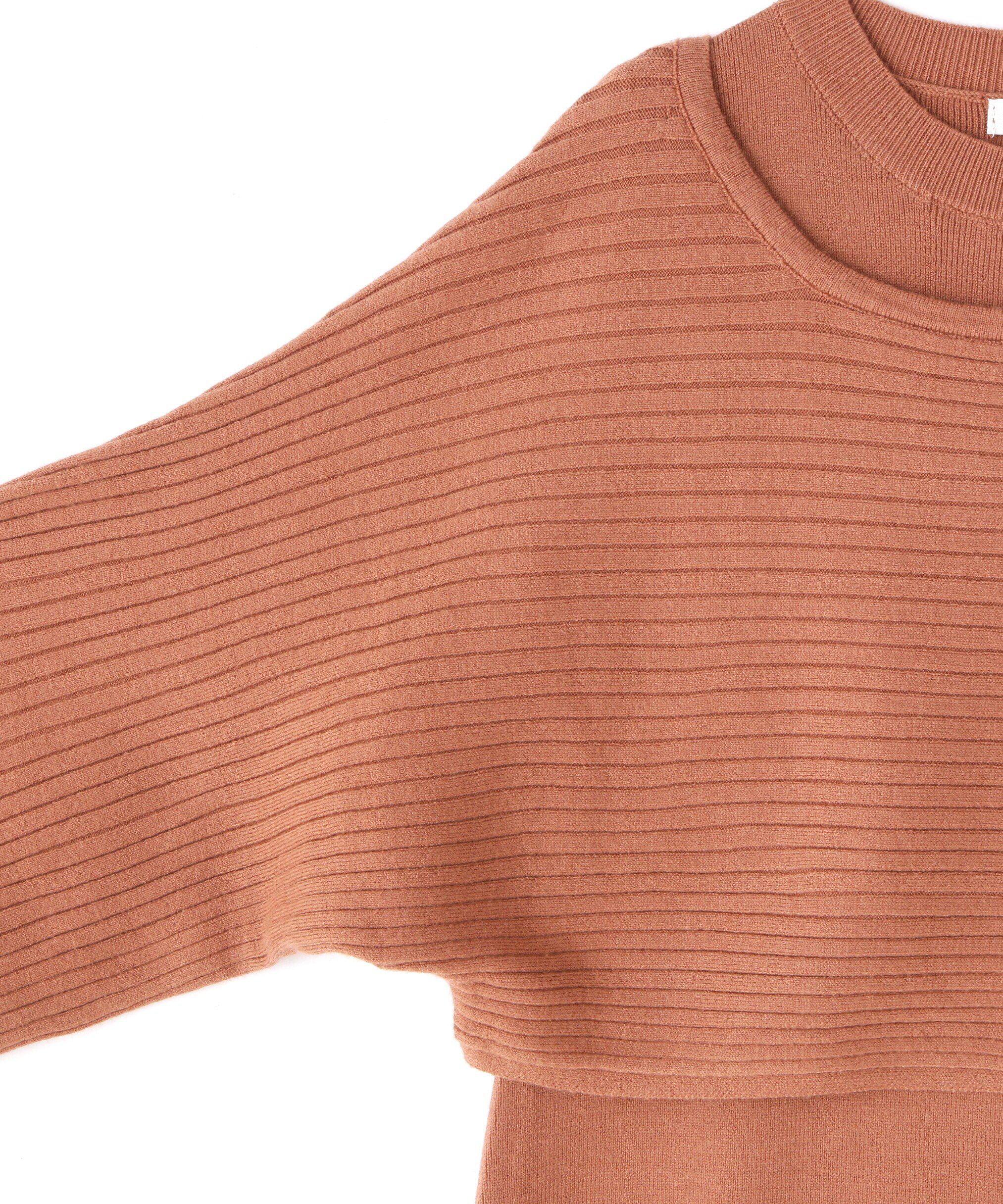 PROPORTION BODY DRESSING「ナローレイヤードニットワンピース」|ワンピース|