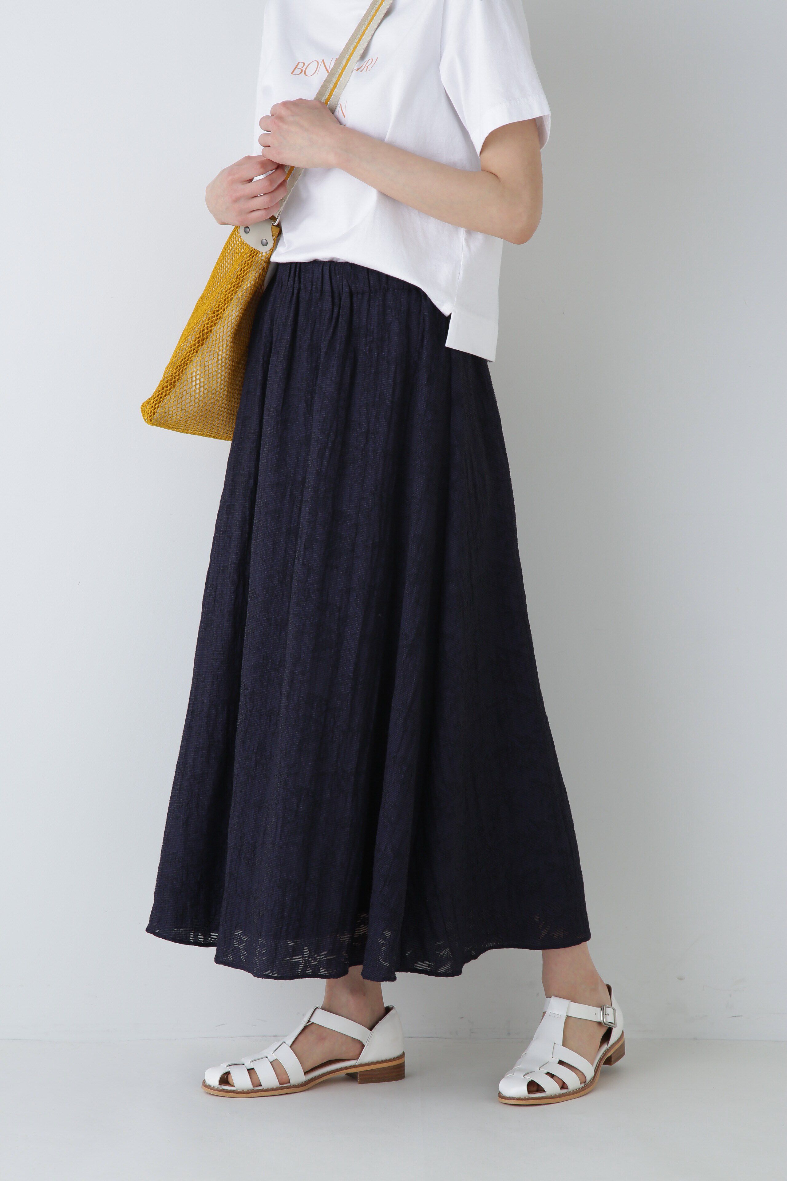  「◆インドジャカードスカート」|スカート|ネイビー