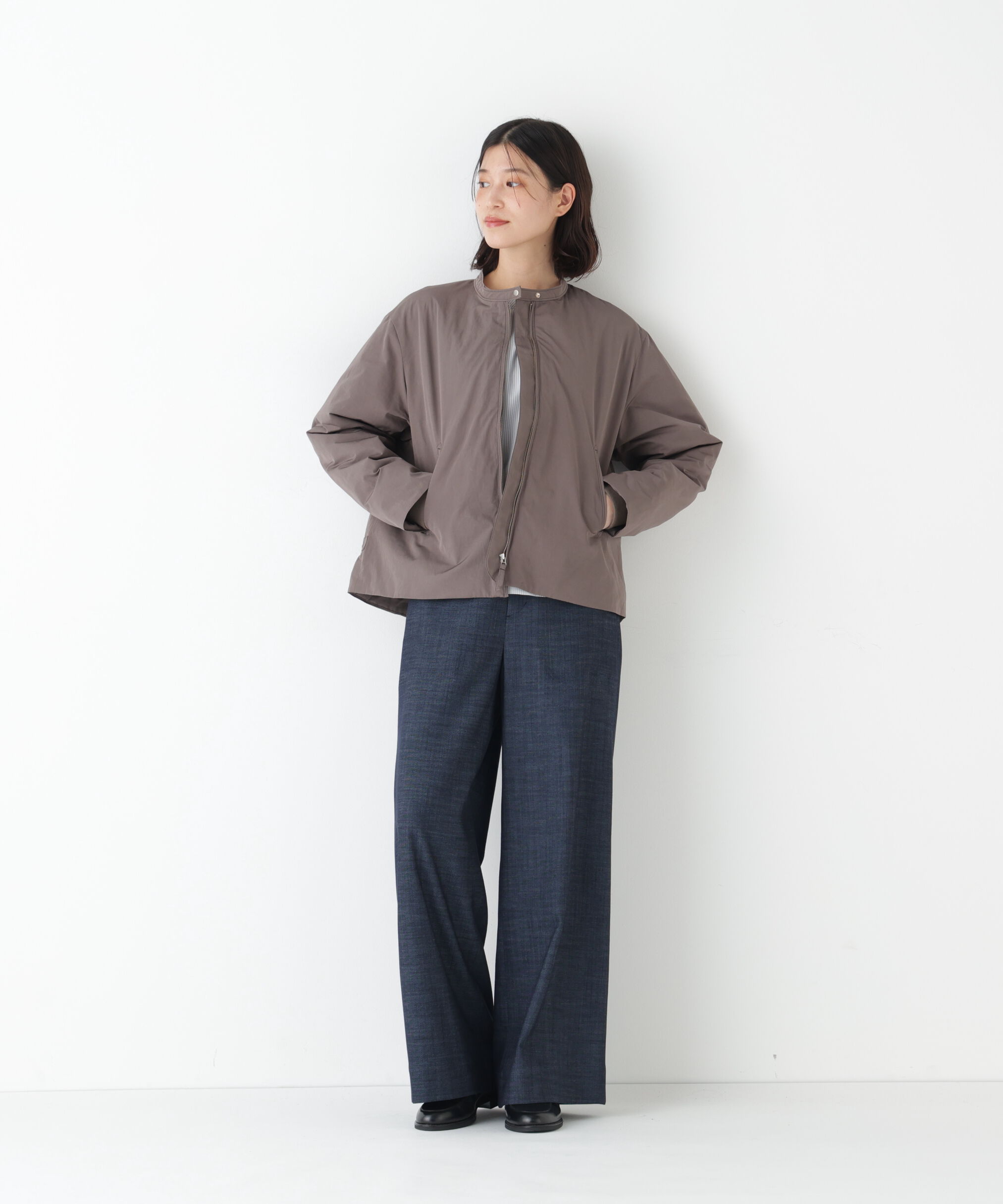  「◆弱撥水タフタ中綿入りブルゾン」|その他|