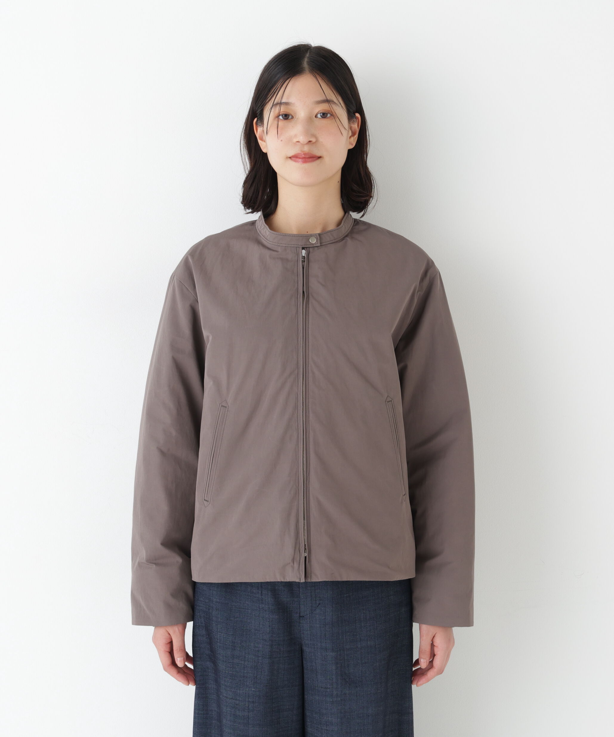  「◆弱撥水タフタ中綿入りブルゾン」|その他|