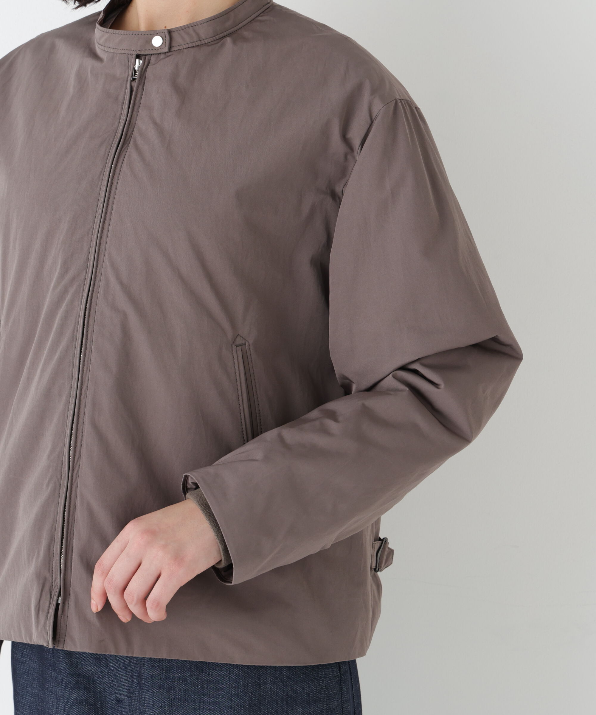  「◆弱撥水タフタ中綿入りブルゾン」|その他|