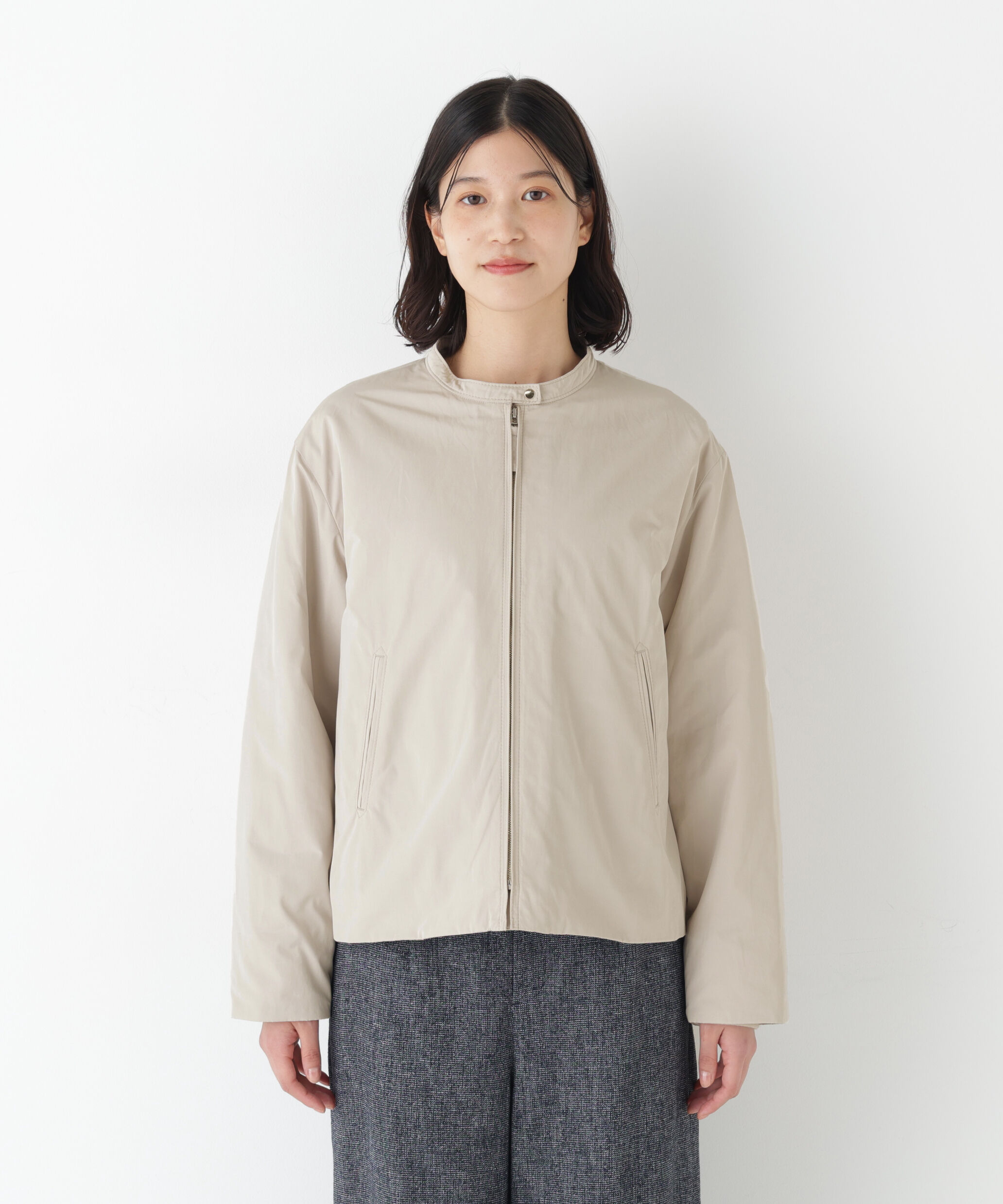  「◆弱撥水タフタ中綿入りブルゾン」|その他|