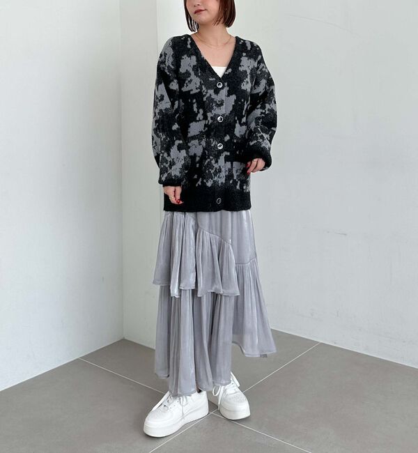 archives「シャイニーアシメティアードスカート」|スカート|