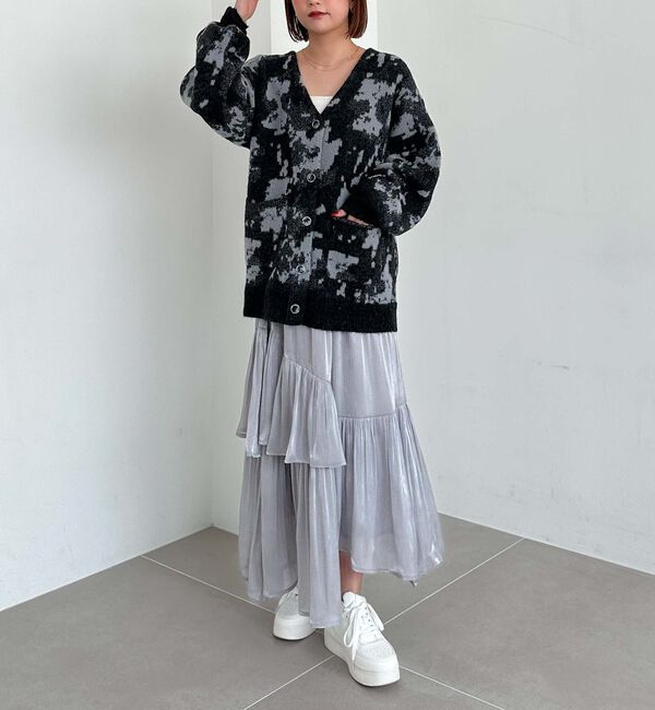 archives「シャイニーアシメティアードスカート」|スカート|