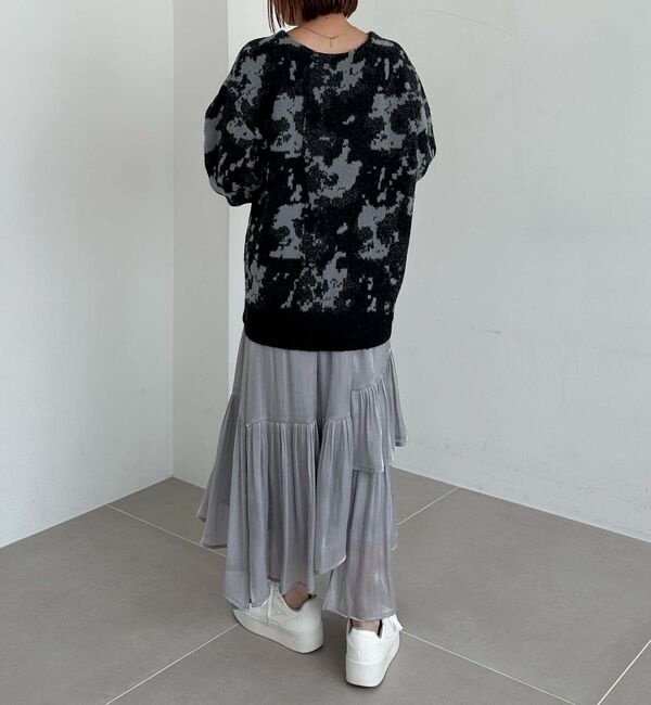 archives「シャイニーアシメティアードスカート」|スカート|