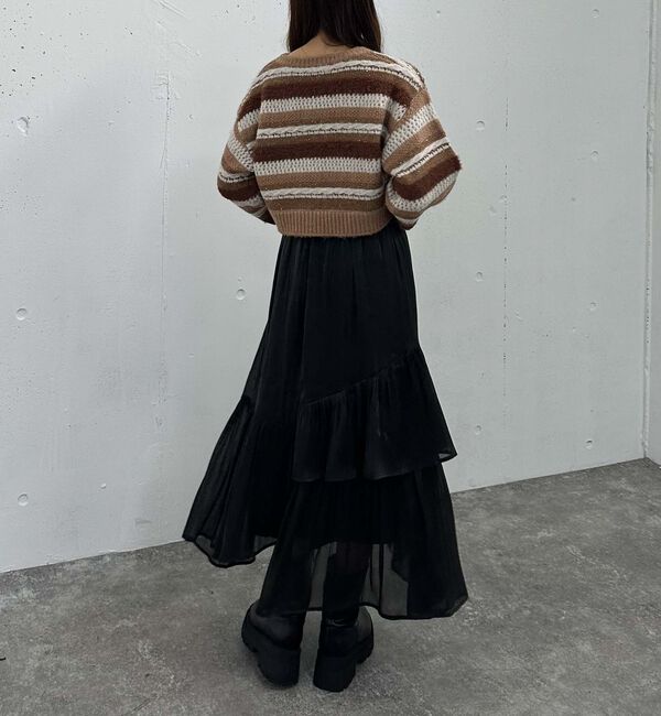 archives「シャイニーアシメティアードスカート」|スカート|