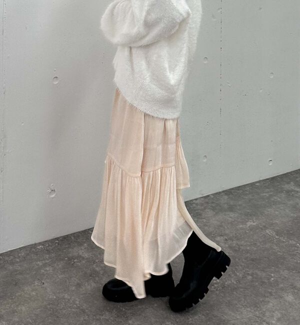 archives「シャイニーアシメティアードスカート」|スカート|