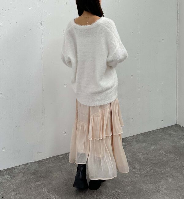 archives「シャイニーアシメティアードスカート」|スカート|