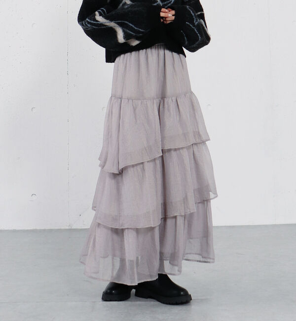 archives「箔シフォンティアードＳＫ」|スカート|
