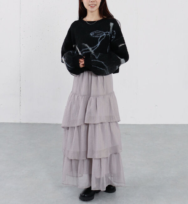 archives「箔シフォンティアードＳＫ」|スカート|