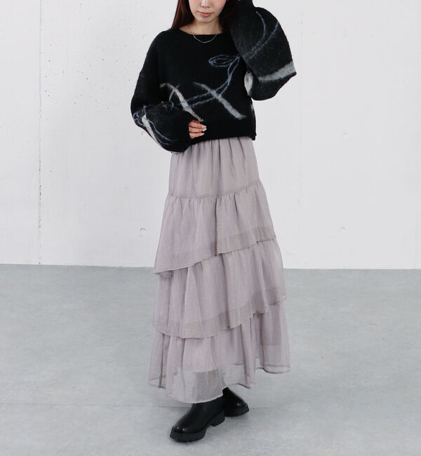 archives「箔シフォンティアードＳＫ」|スカート|