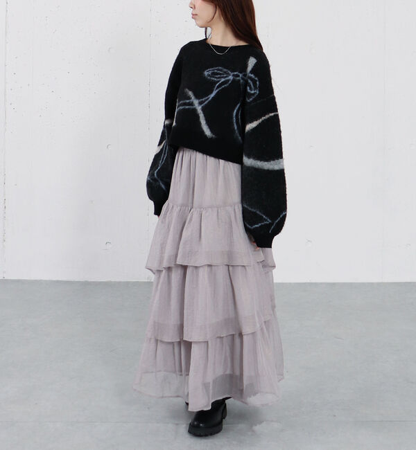 archives「箔シフォンティアードＳＫ」|スカート|