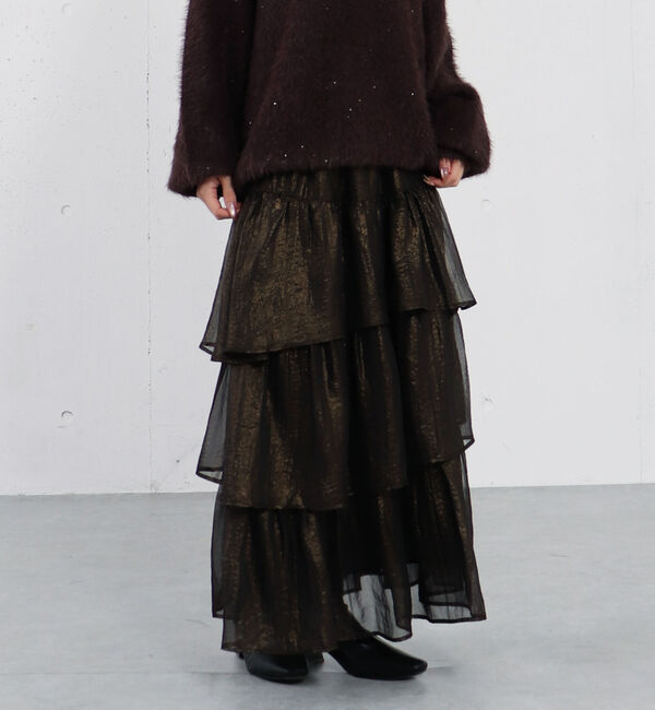 archives「箔シフォンティアードＳＫ」|スカート|