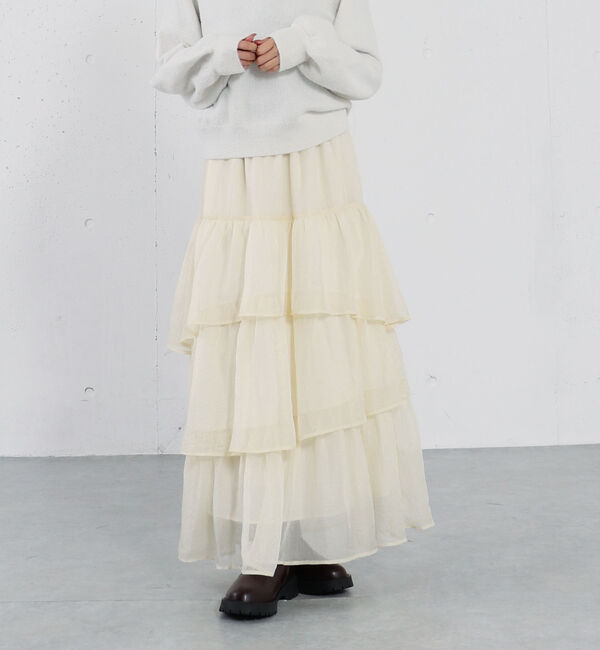 archives「箔シフォンティアードＳＫ」|スカート|