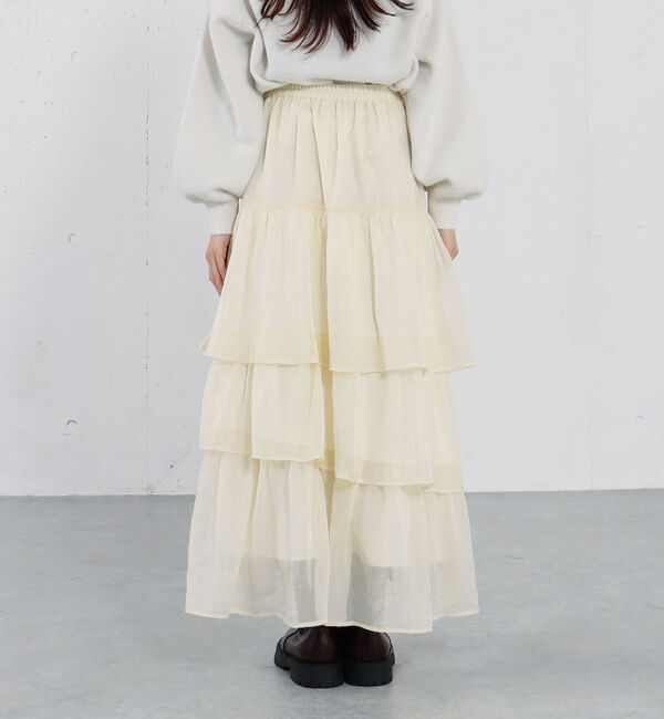 archives「箔シフォンティアードＳＫ」|スカート|