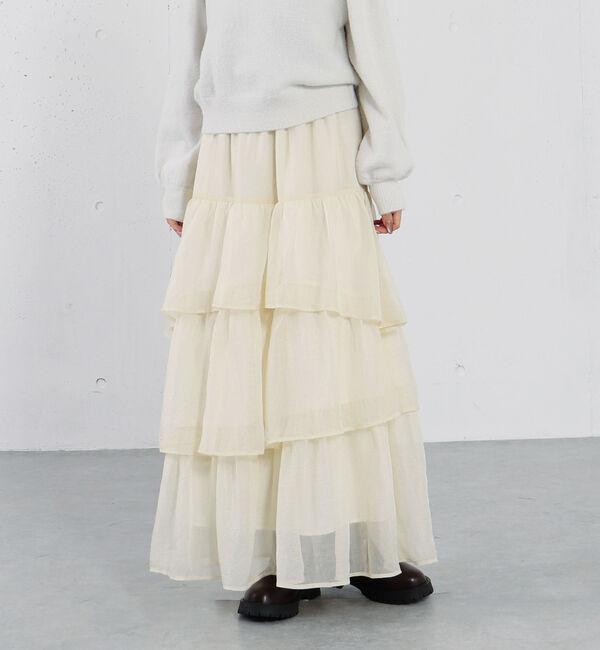 archives「箔シフォンティアードＳＫ」|スカート|