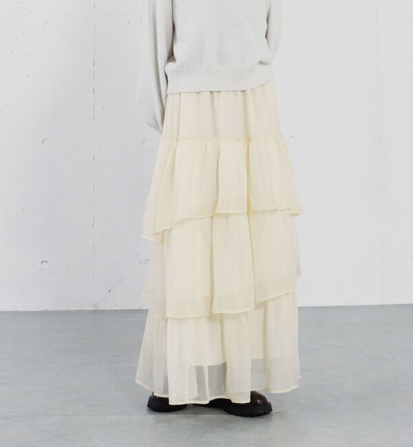 archives「箔シフォンティアードＳＫ」|スカート|