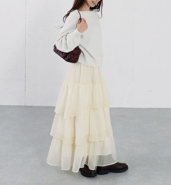 archives「箔シフォンティアードＳＫ」|スカート|