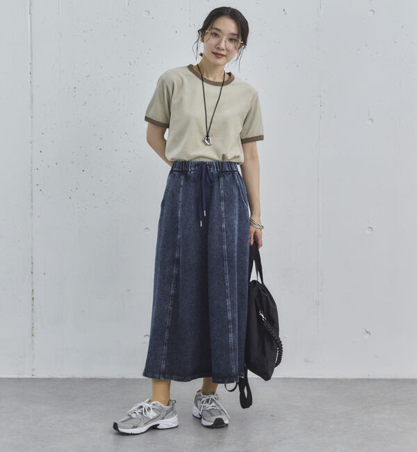 Doux archives「デニムイージーフレアスカート」|スカート|