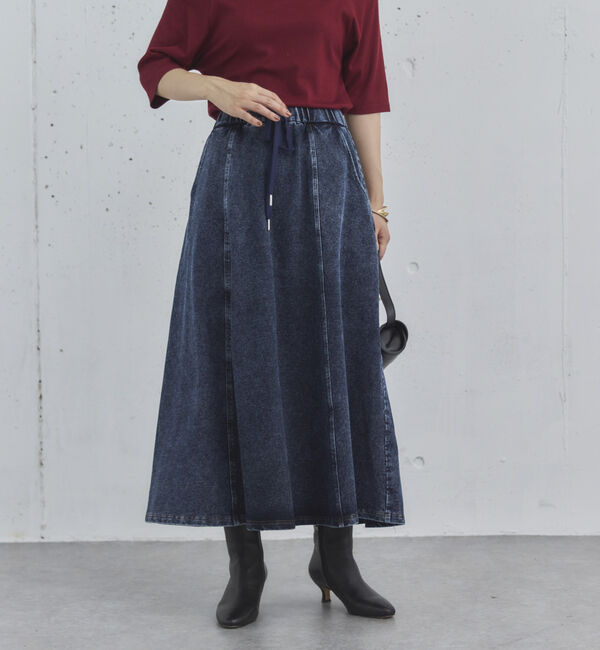 Doux archives「デニムイージーフレアスカート」|スカート|