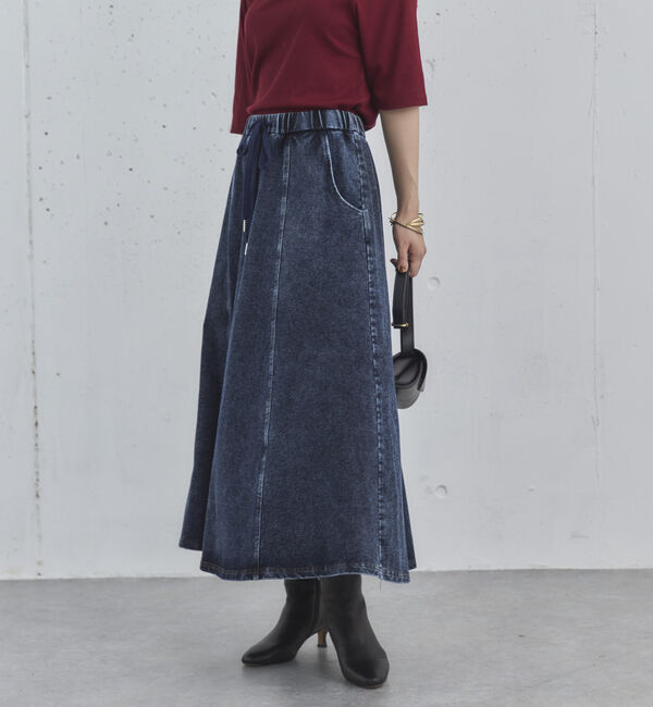 Doux archives「デニムイージーフレアスカート」|スカート|
