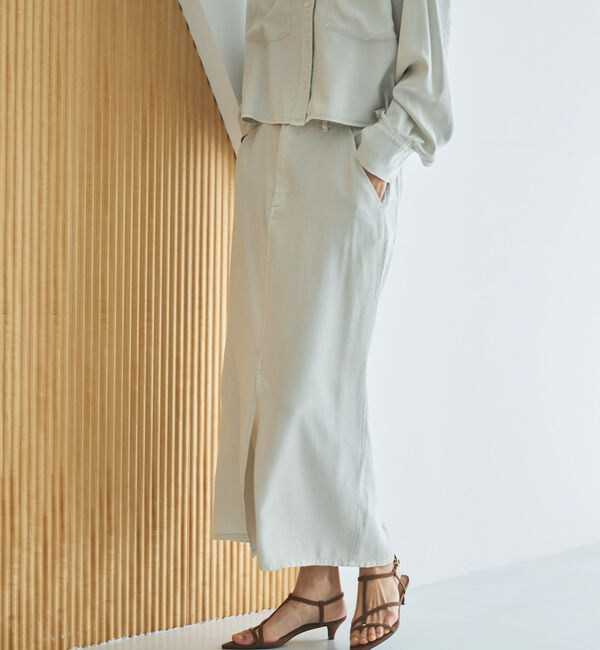 Doux archives「セルロースソフトスカート」|スカート|IVORY