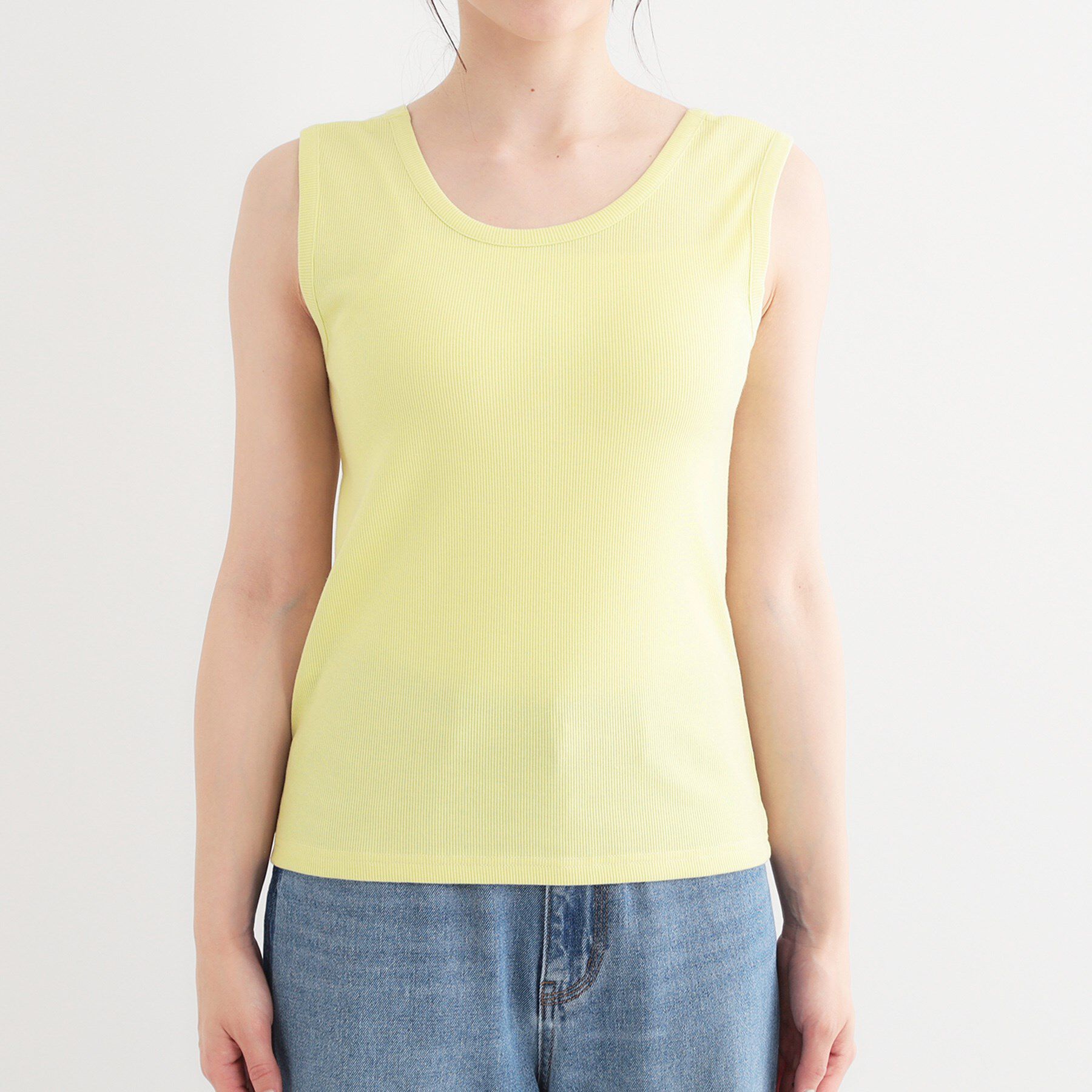 SHOO･LA･RUE「【S-LL】2WAYネック リブタンクトップ」|キャミソール|