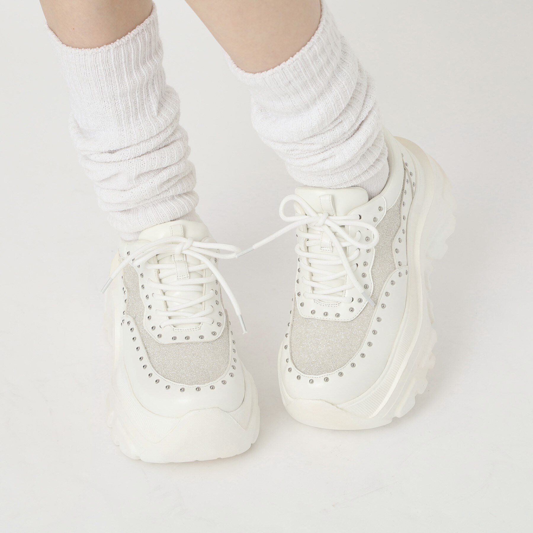 ESPERANZA「スタッズ厚底スニーカー」|スニーカー|