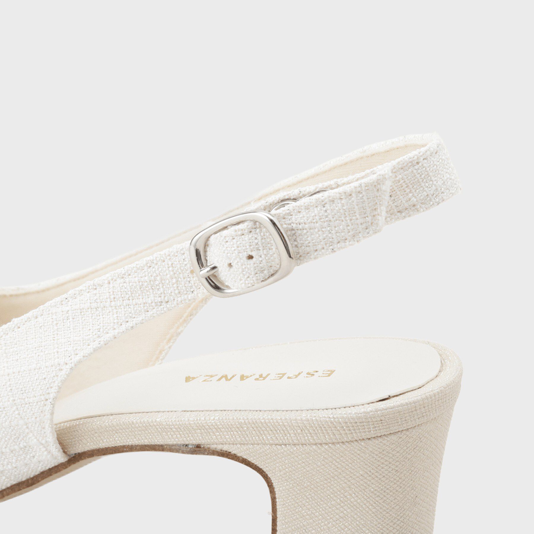 ESPERANZA「シフォンリボン付き付バックストラップパンプス」|パンプス|