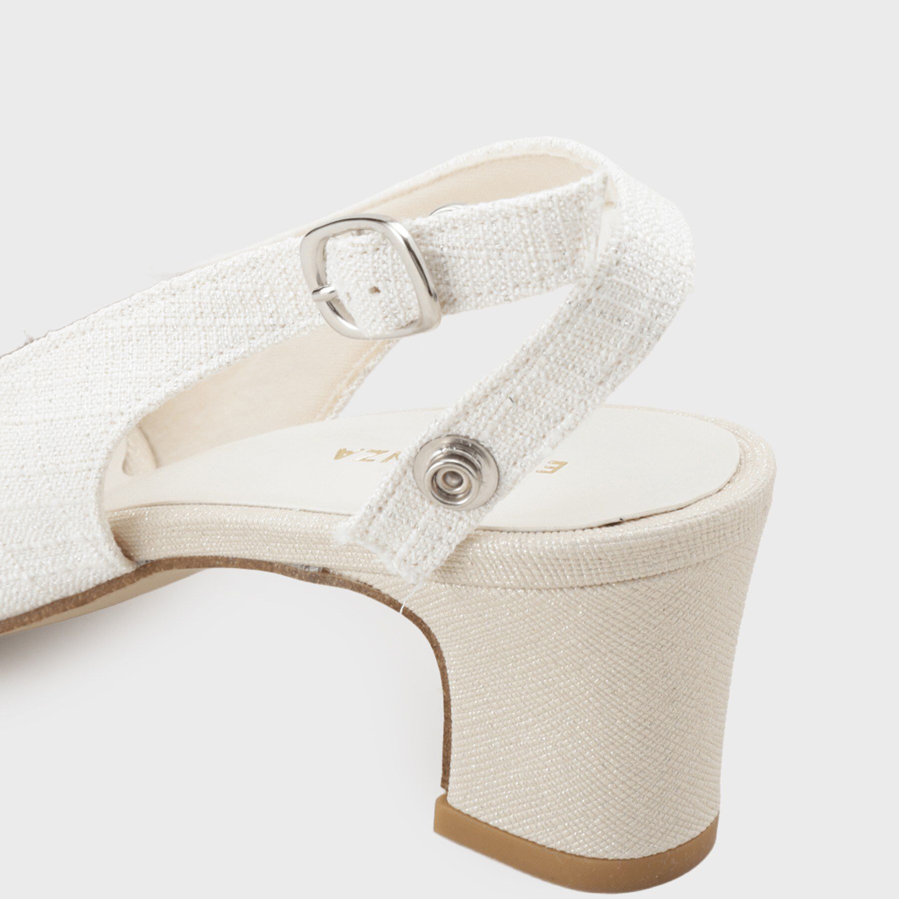 ESPERANZA「シフォンリボン付き付バックストラップパンプス」|パンプス|