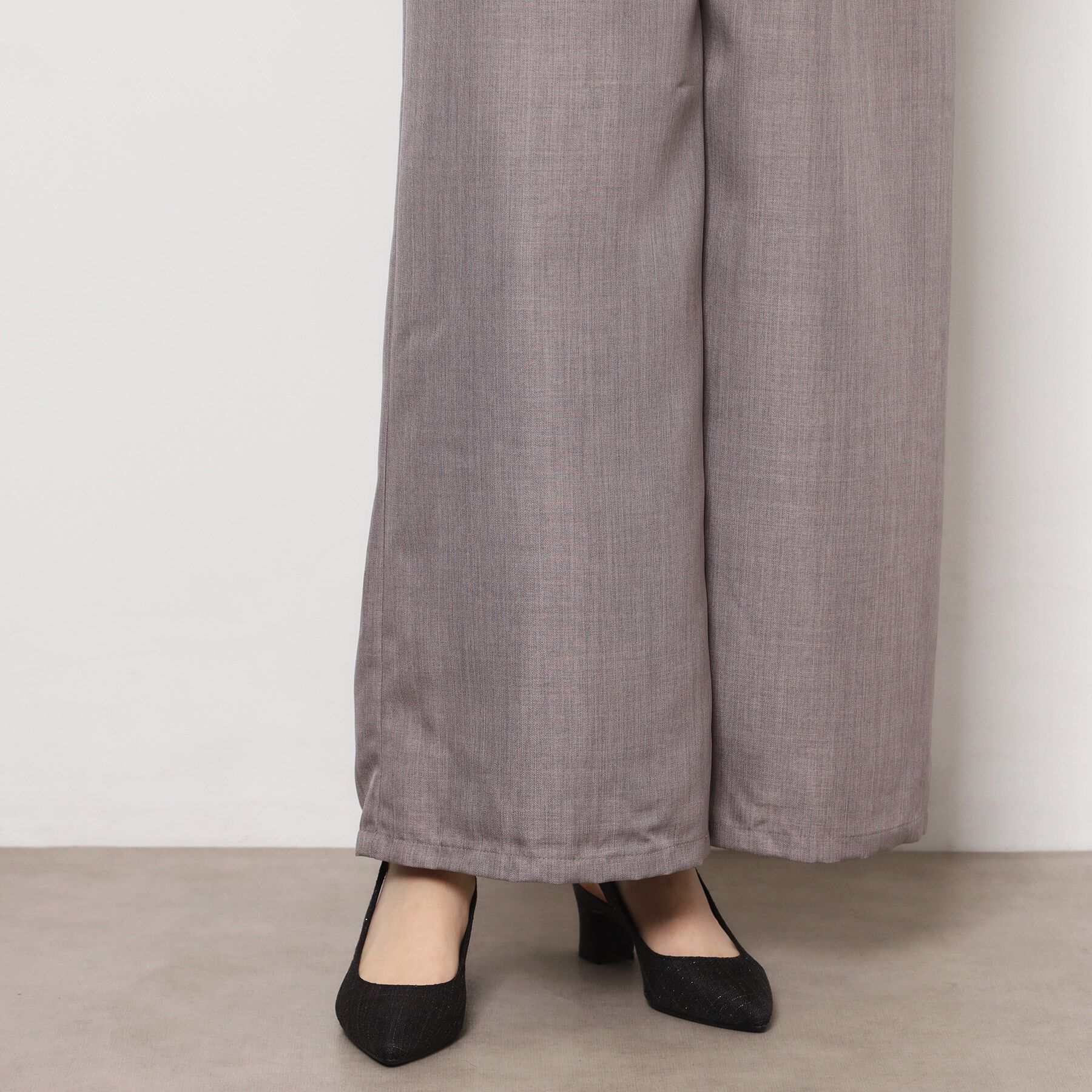 ESPERANZA「シフォンリボン付き付バックストラップパンプス」|パンプス|