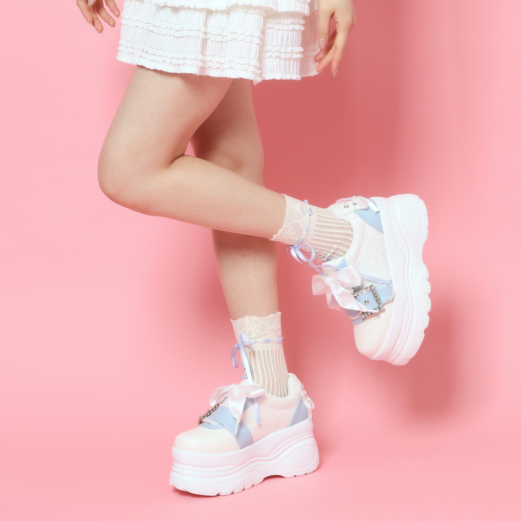 csT&P「夢見る厚底十字架キラキラスニーカー」|スニーカー|