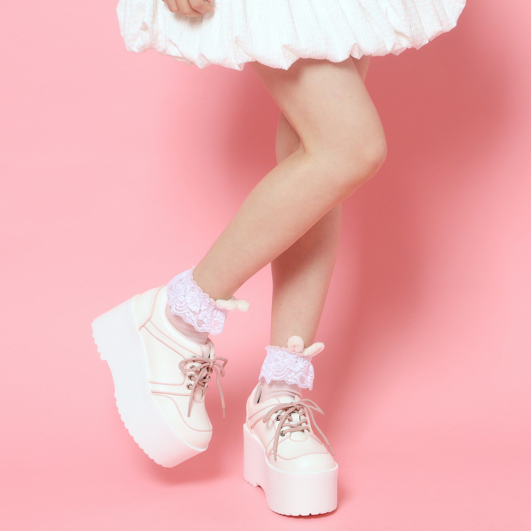 csT&P「ハートチャーム付き厚底」|スニーカー|