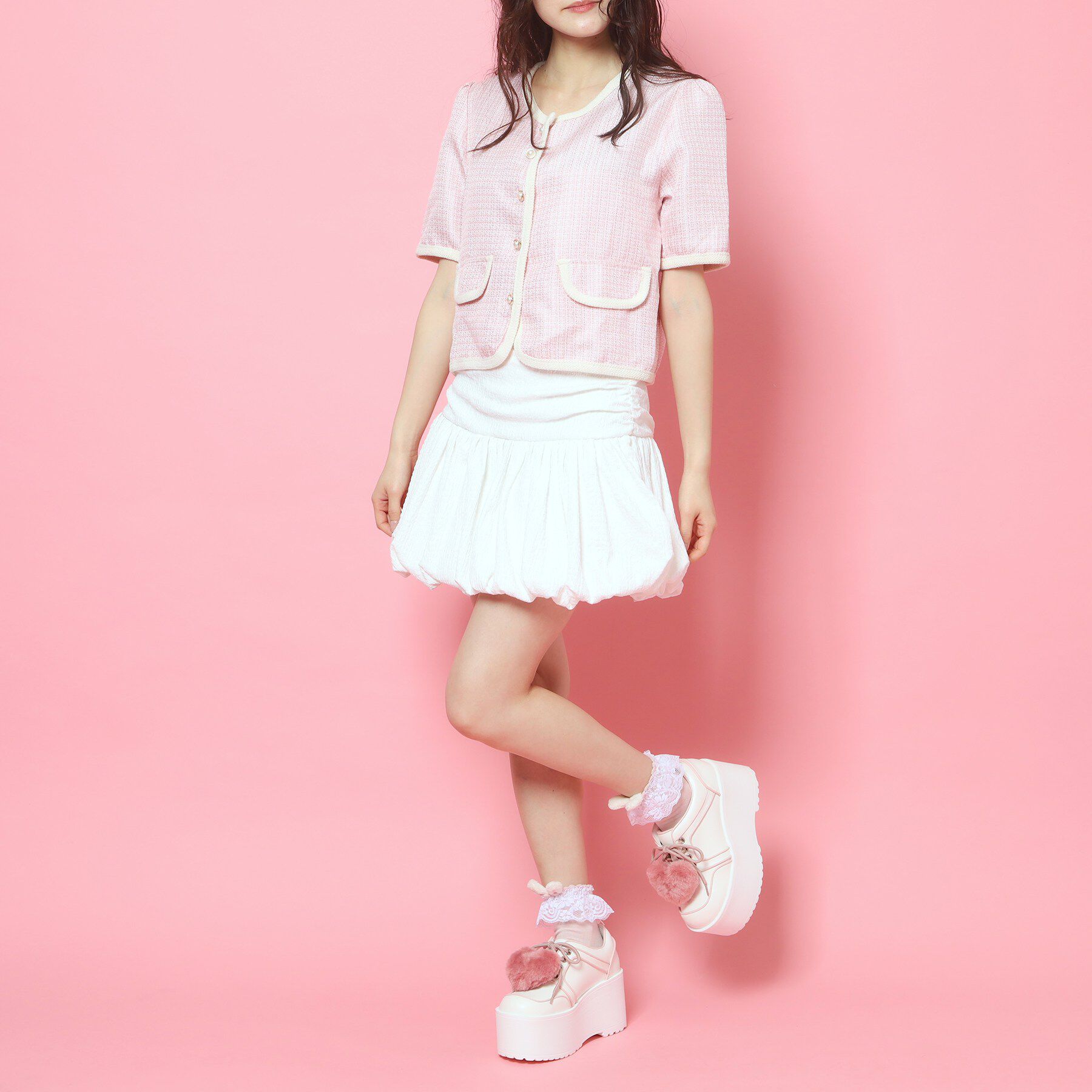 csT&P「ハートチャーム付き厚底」|スニーカー|