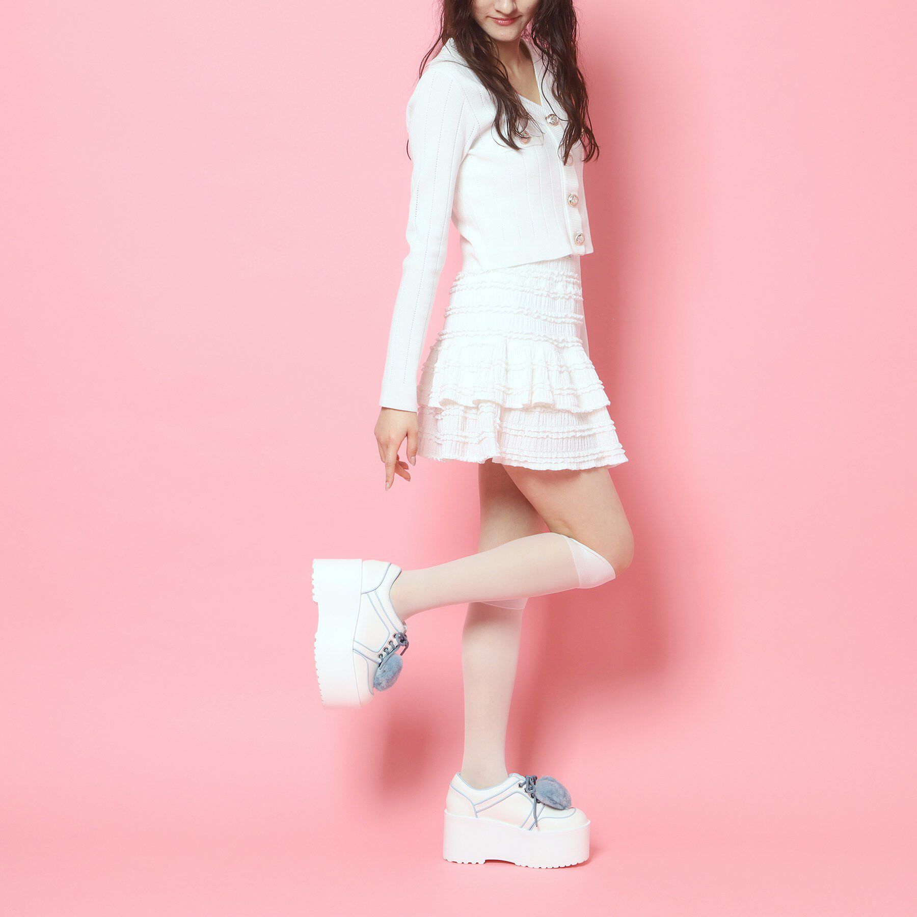 csT&P「ハートチャーム付き厚底」|スニーカー|