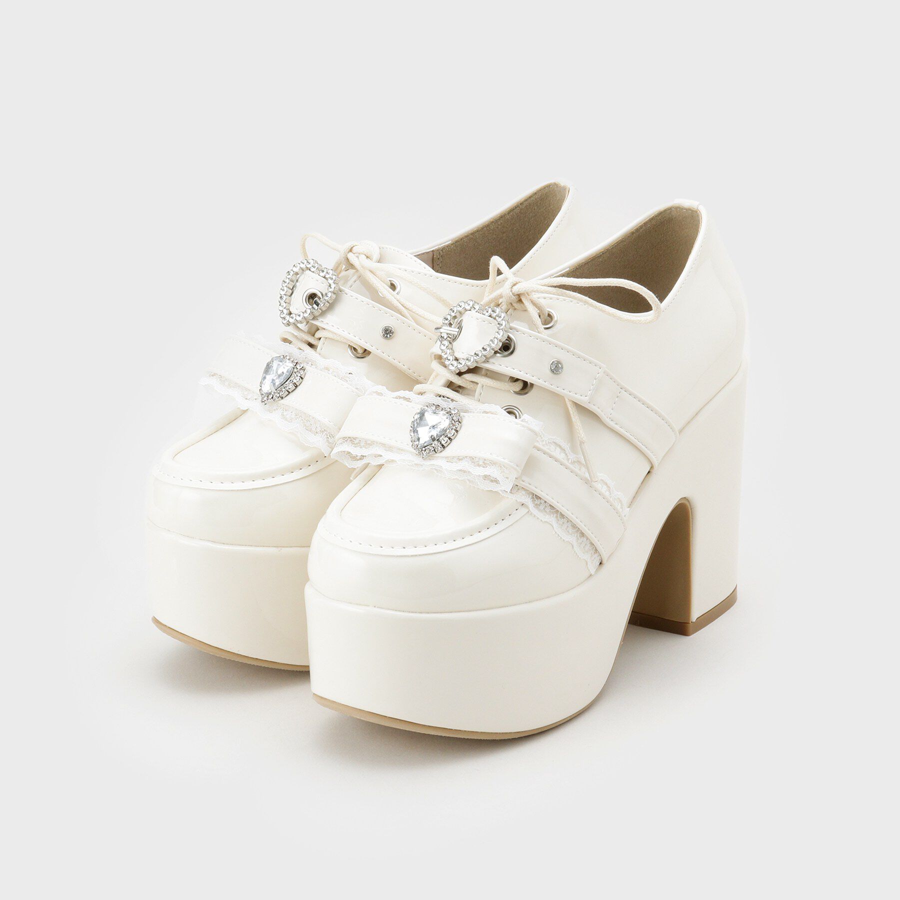 csT&P「夢見る厚底キラキラハート付きパンプス」|パンプス|