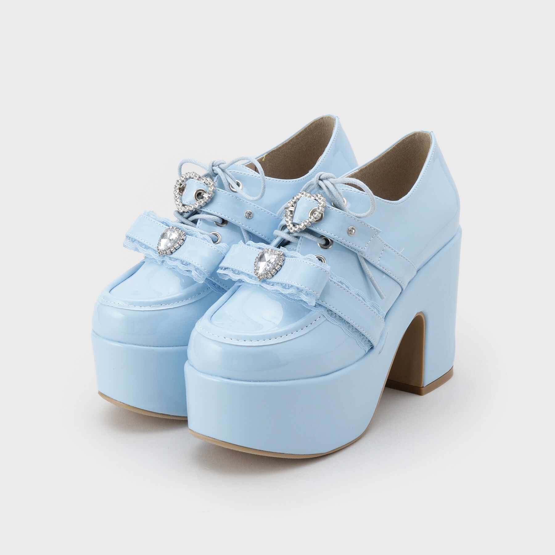 csT&P「夢見る厚底キラキラハート付きパンプス」|パンプス|