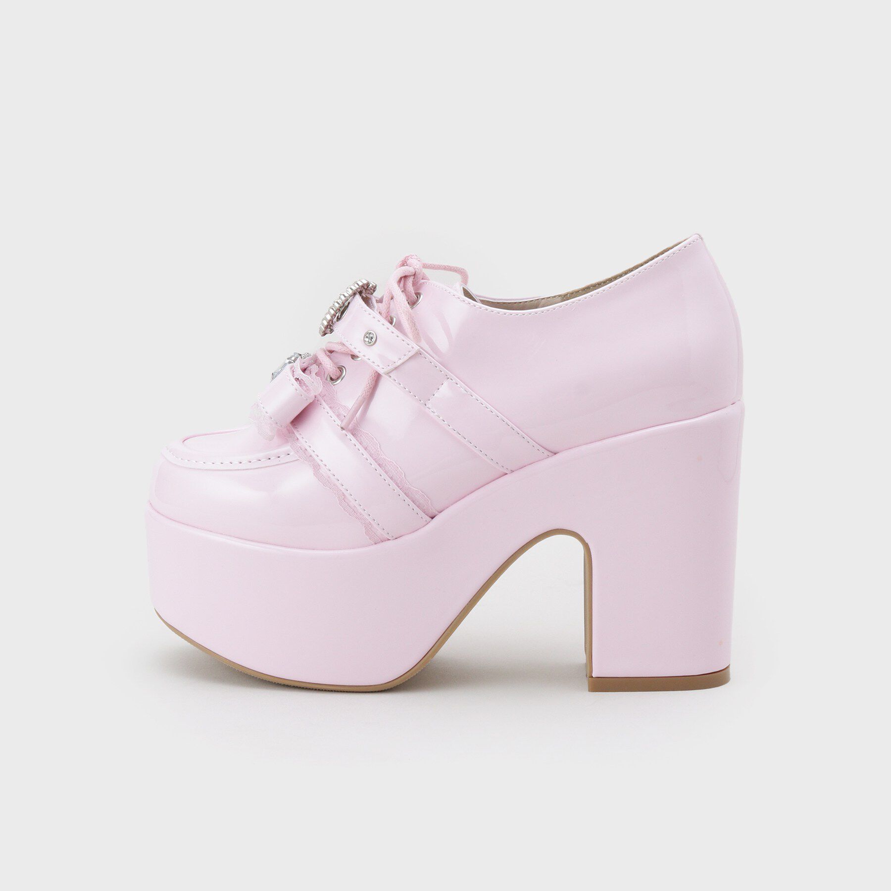 csT&P「夢見る厚底キラキラハート付きパンプス」|パンプス|