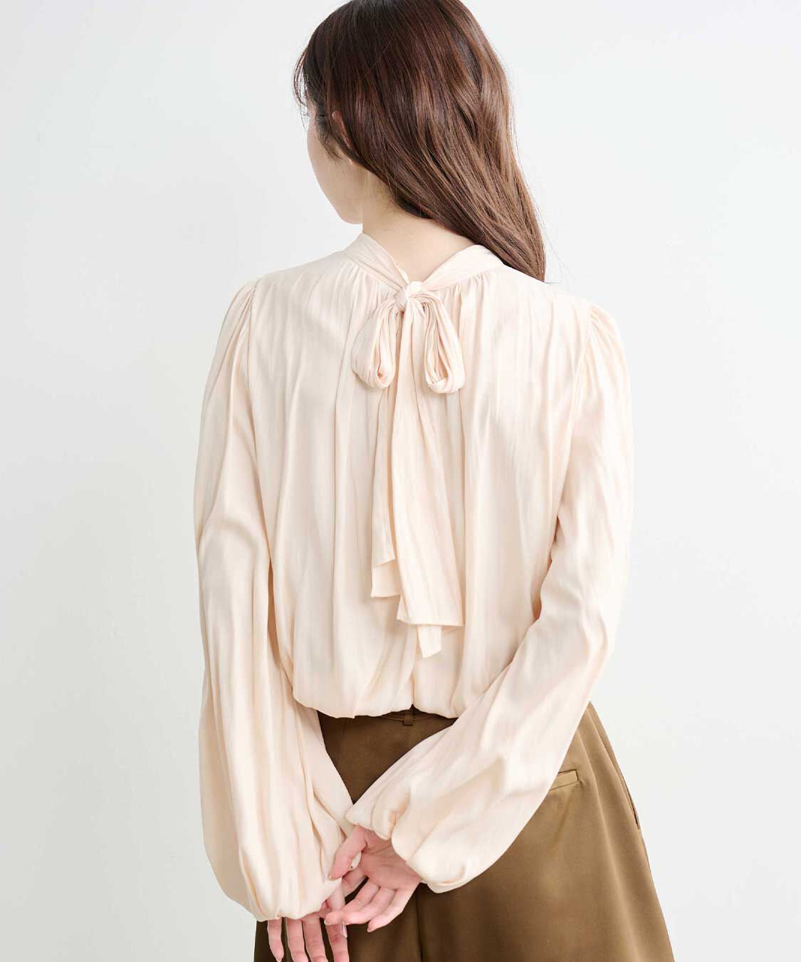 COCO DEAL「バルーンサテンブラウス」|シャツ・ブラウス|