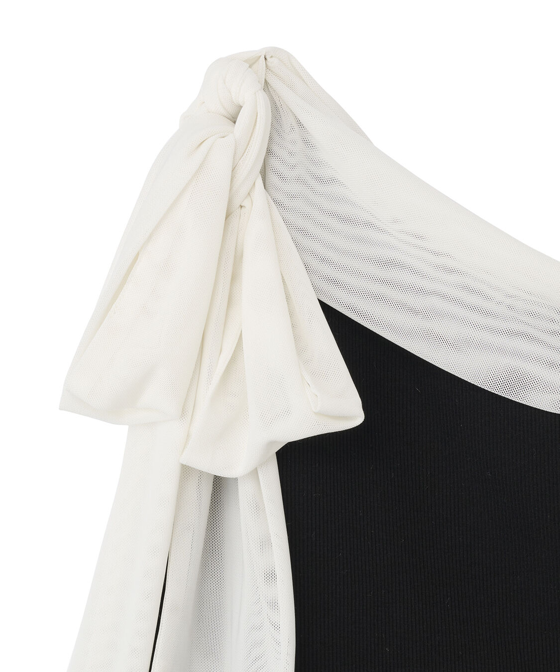 COCO DEAL「シアーリボンリブトップス」|Tシャツ・カットソー|