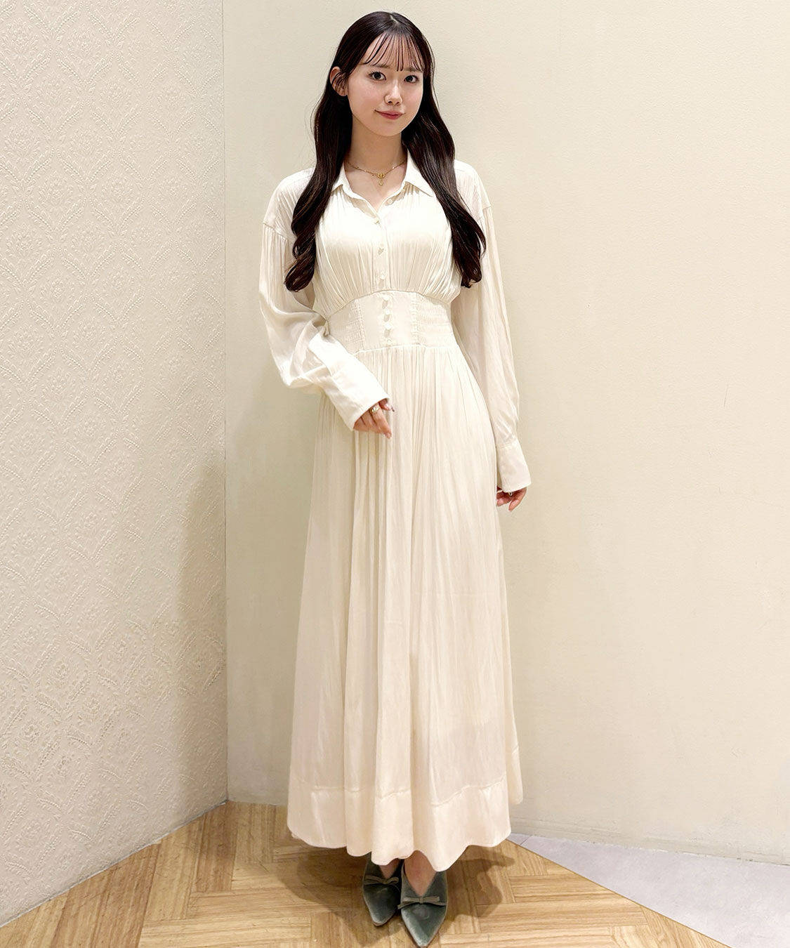 COCO DEAL「ウエストシャーリングシャツワンピース」|ワンピース|