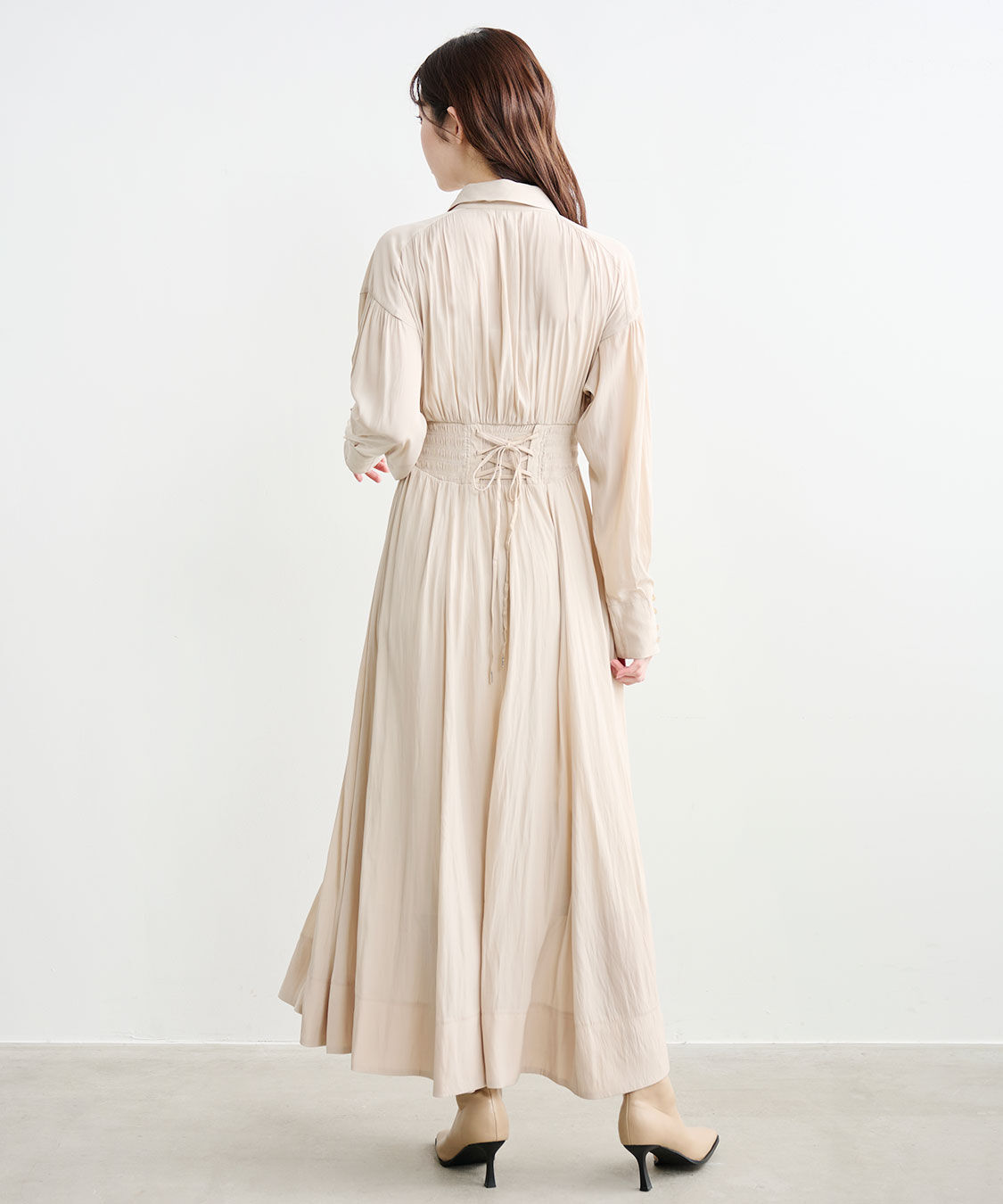 COCO DEAL「ウエストシャーリングシャツワンピース」|ワンピース|