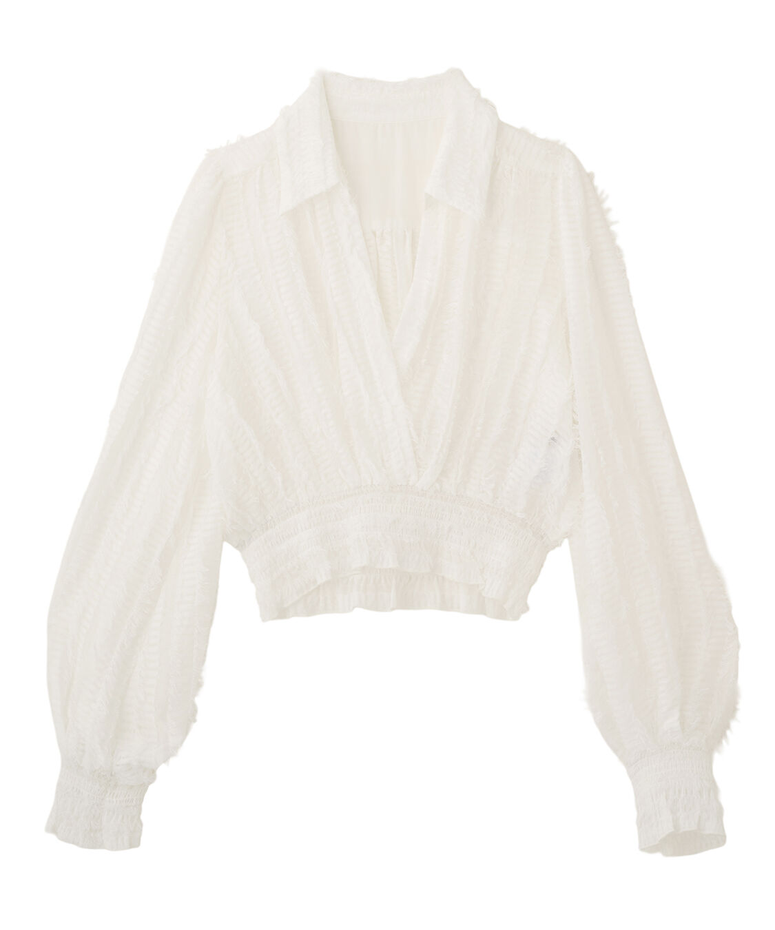 COCO DEAL「カットジャカードカシュクールブラウス」|シャツ・ブラウス|