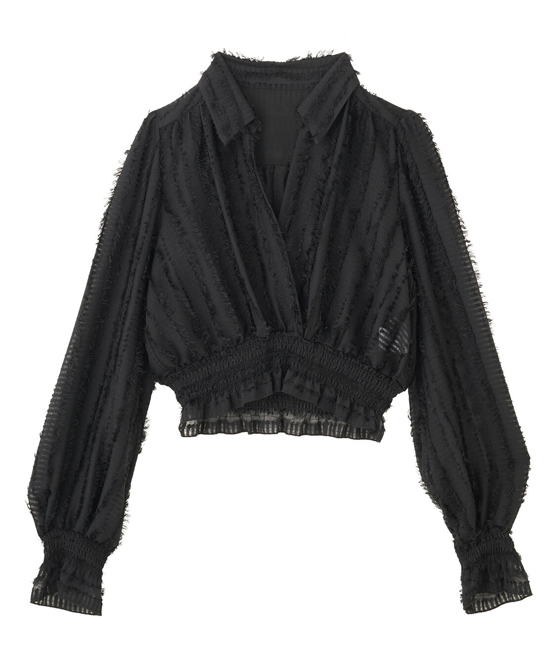 COCO DEAL「カットジャカードカシュクールブラウス」|シャツ・ブラウス|