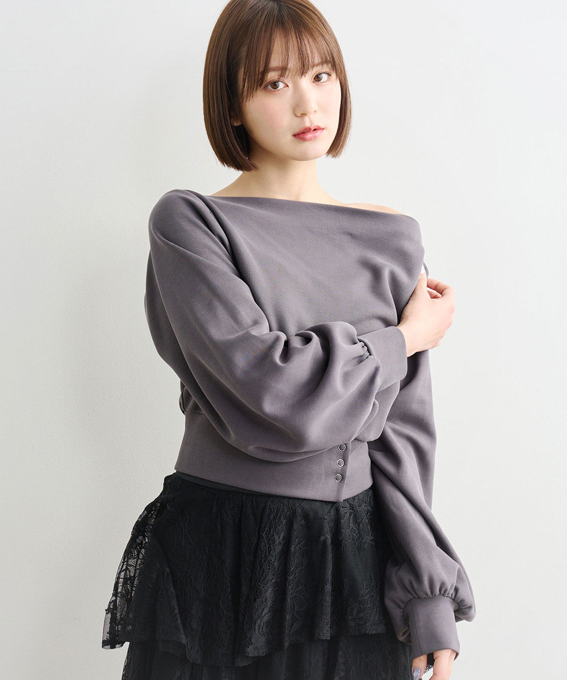 COCO DEAL「ボートネックポンチトップス」|Tシャツ・カットソー|