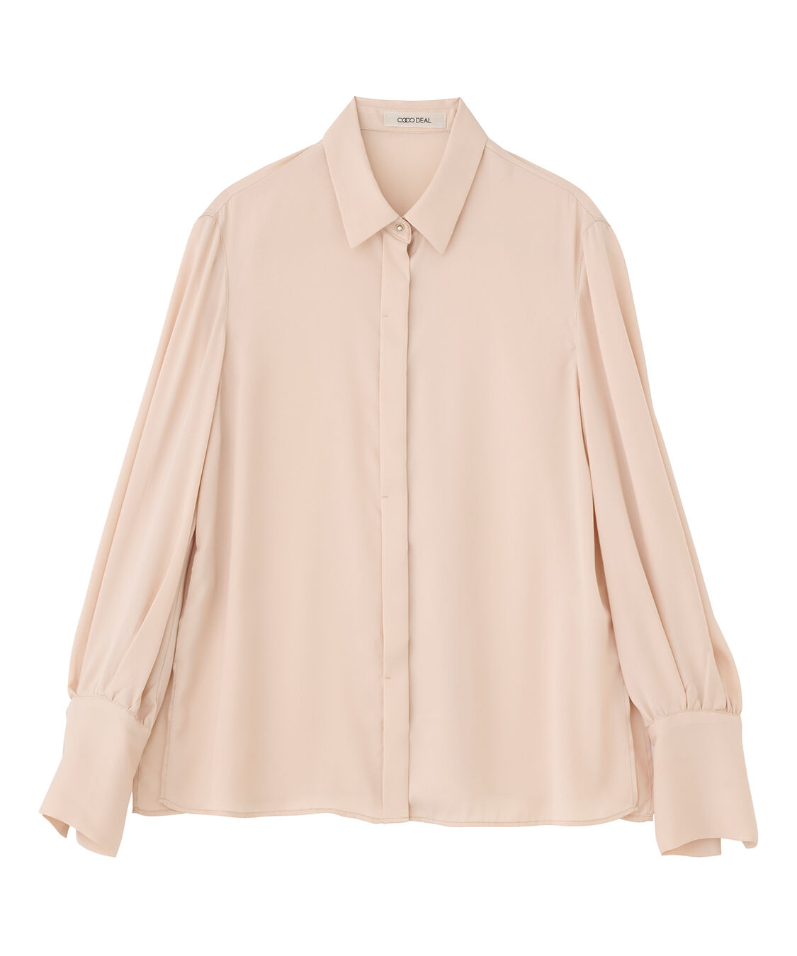 COCO DEAL「2WAYサテンシャツ」|シャツ・ブラウス|ベージュ