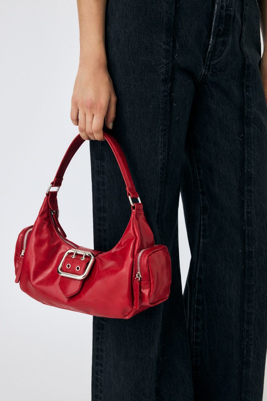 MOUSSY「SIDE POCKET HOBO バッグ」|その他|RED