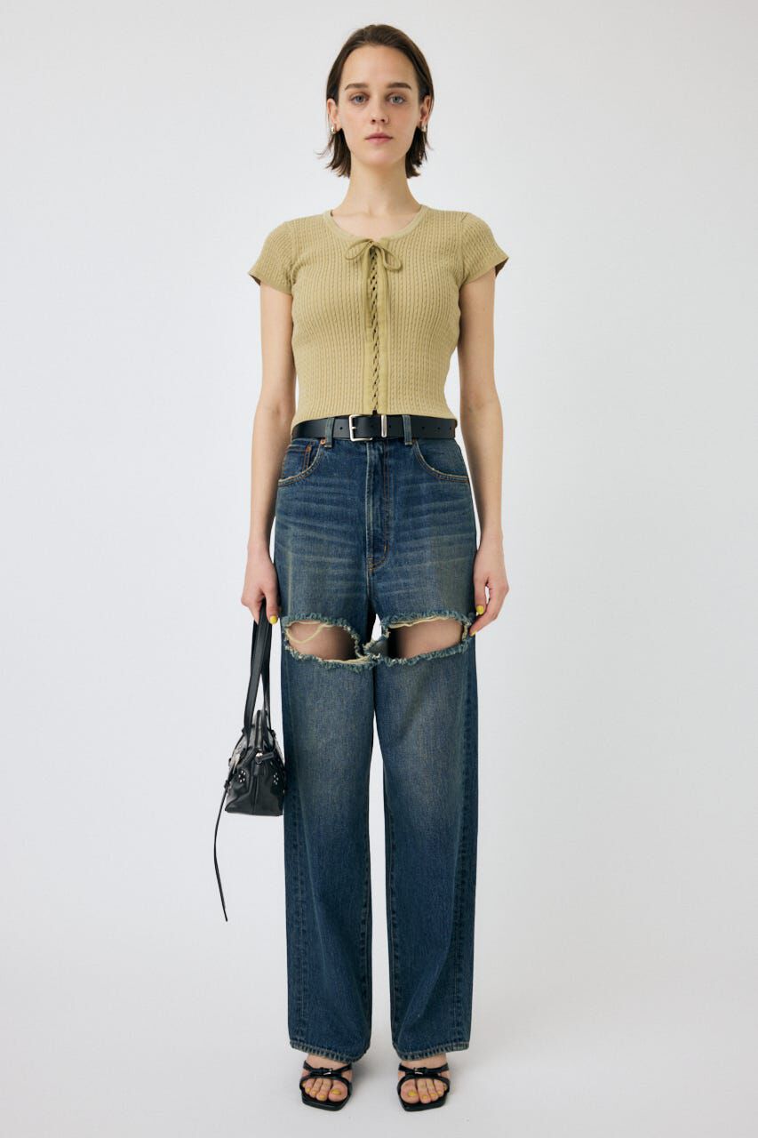 MOUSSY「RIBBON CABLE ニット」|ニット・セーター|